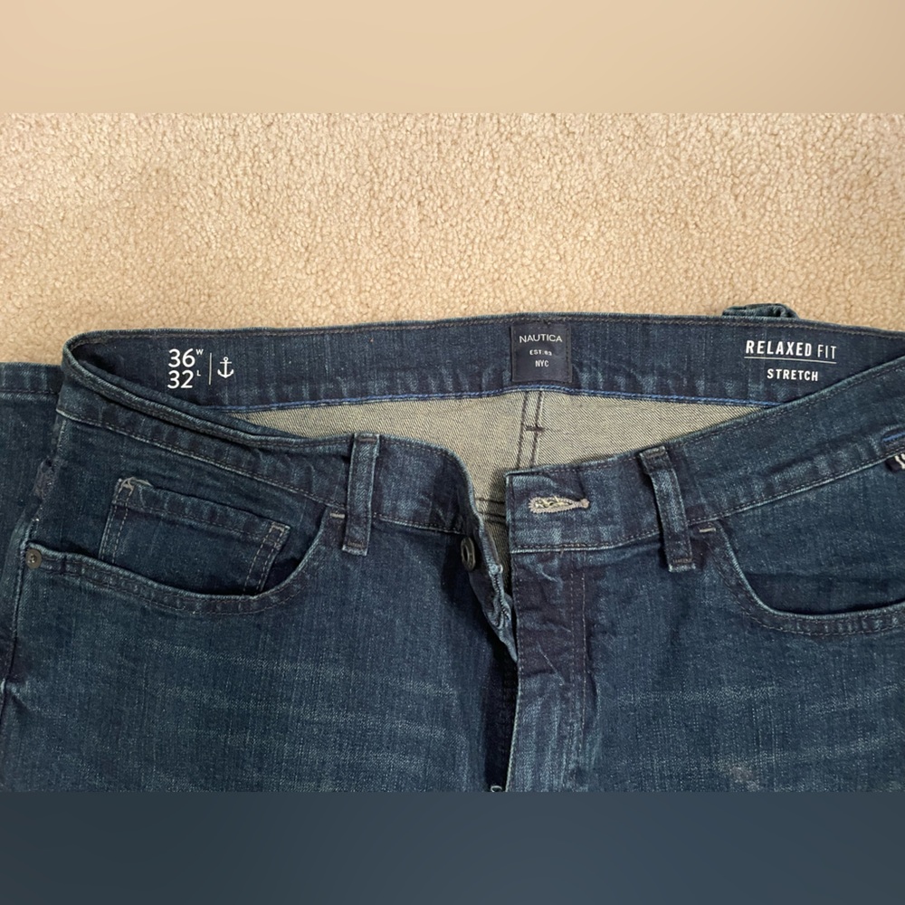 Nautica men’s jeans relaxed fit 36x32. Worn once.